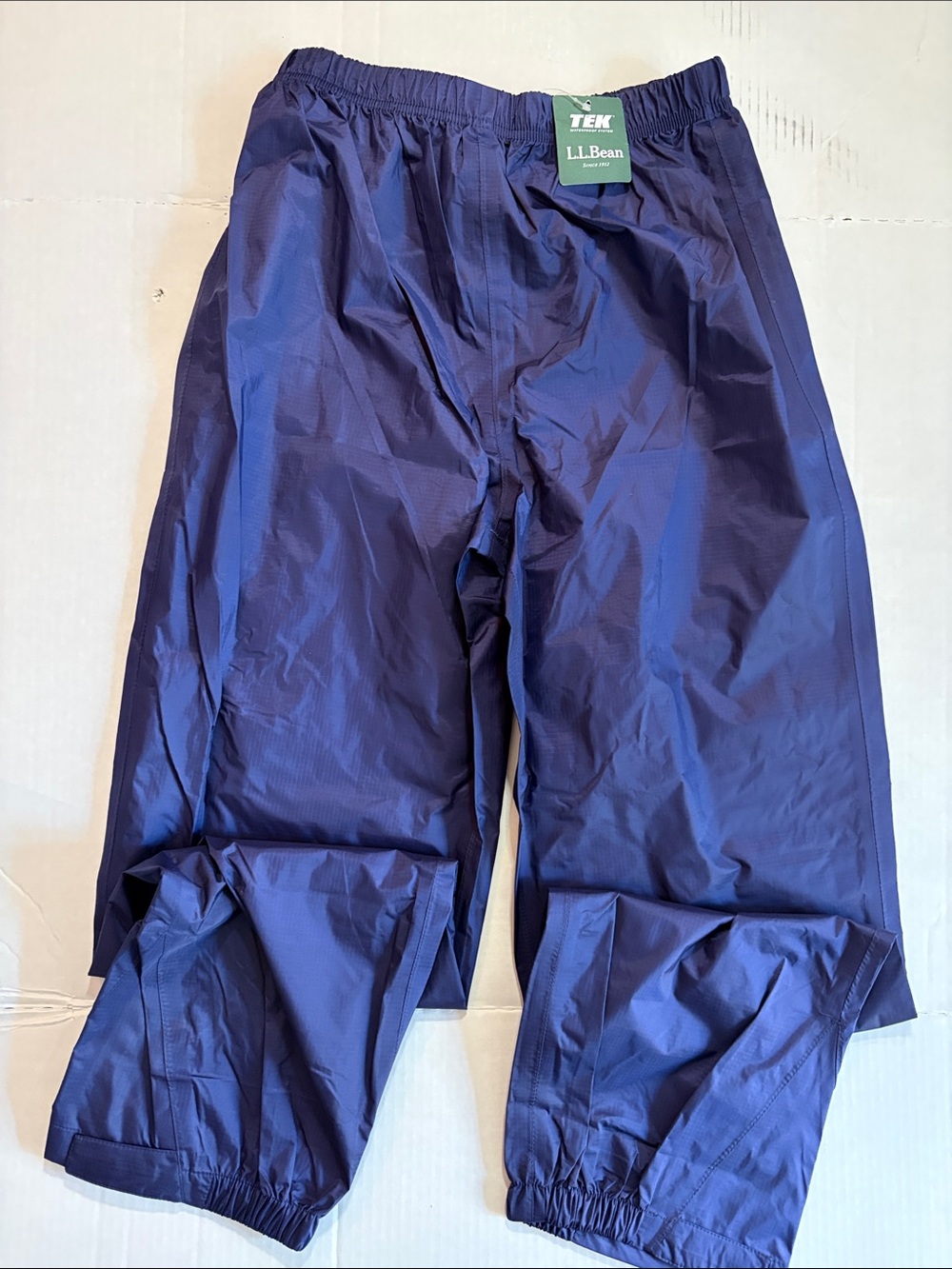 L.L. Bean Navy Blue TEK Rain Pants